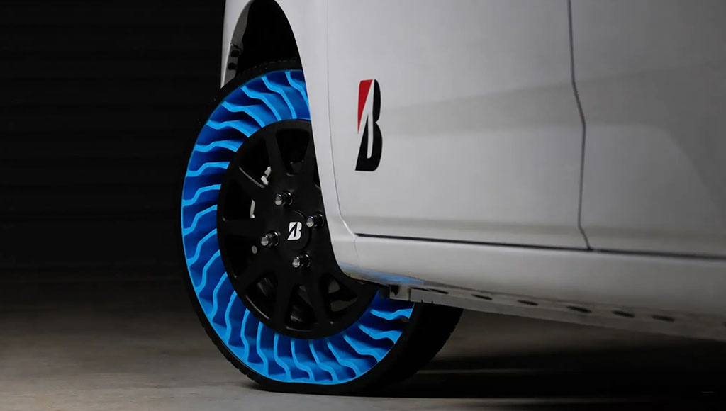 Bridgestone testa pneus sem ar nas estradas japonesas